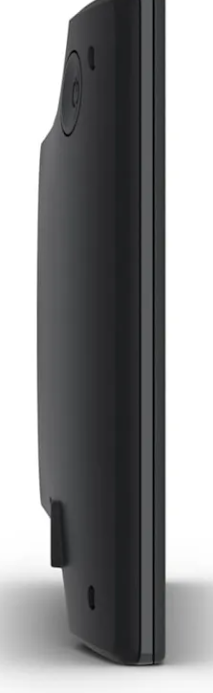 Telefon, senkrecht, schwarz, dünn, Hülle