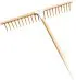 Nylon 10 Gartenrechen gerade, 180cm