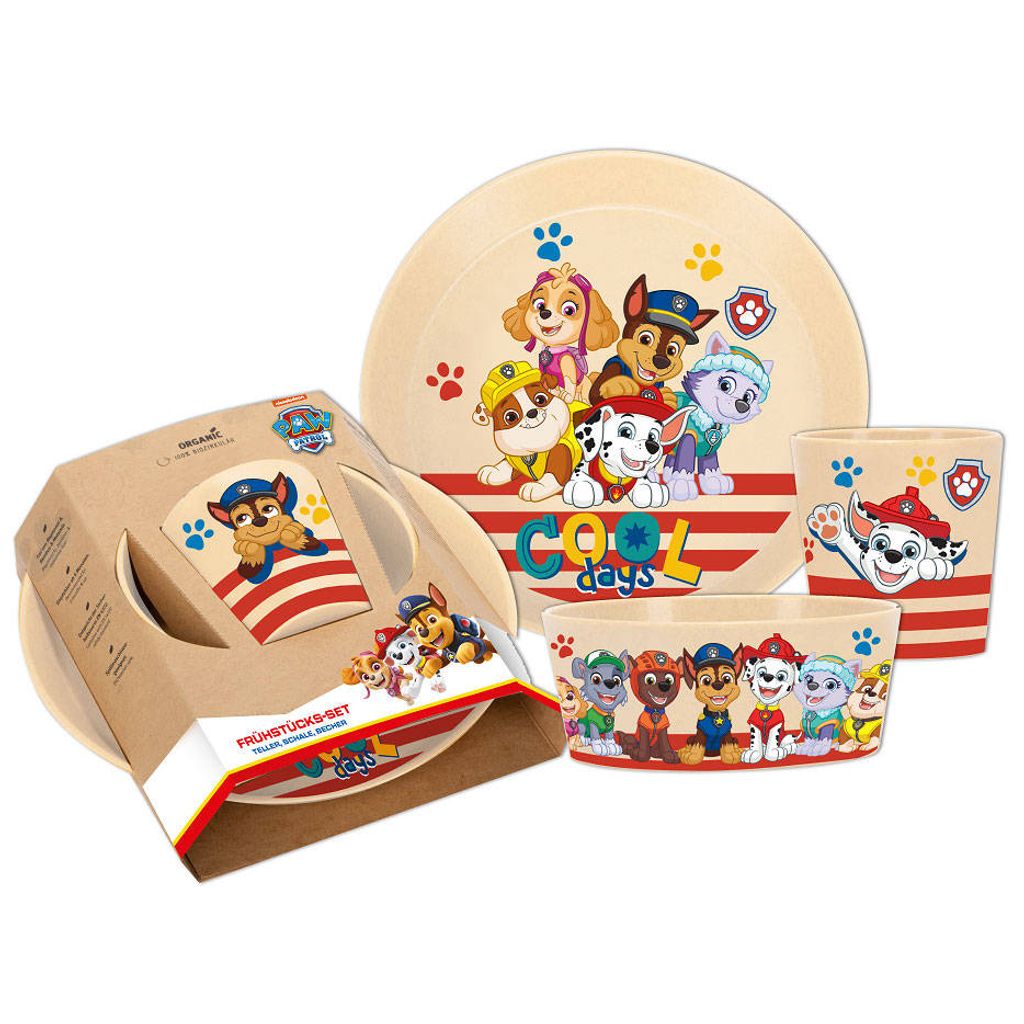 KOZIOL Kindergeschirr   Paw Parol sand 3teilig