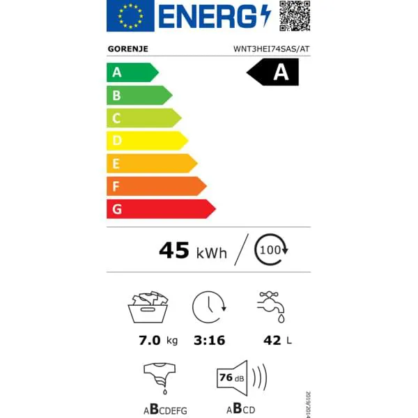 Waschmaschine-Trockner, Elektrische-Standards, Energie-A, 45-kWh, Fassungsvermögen-42l