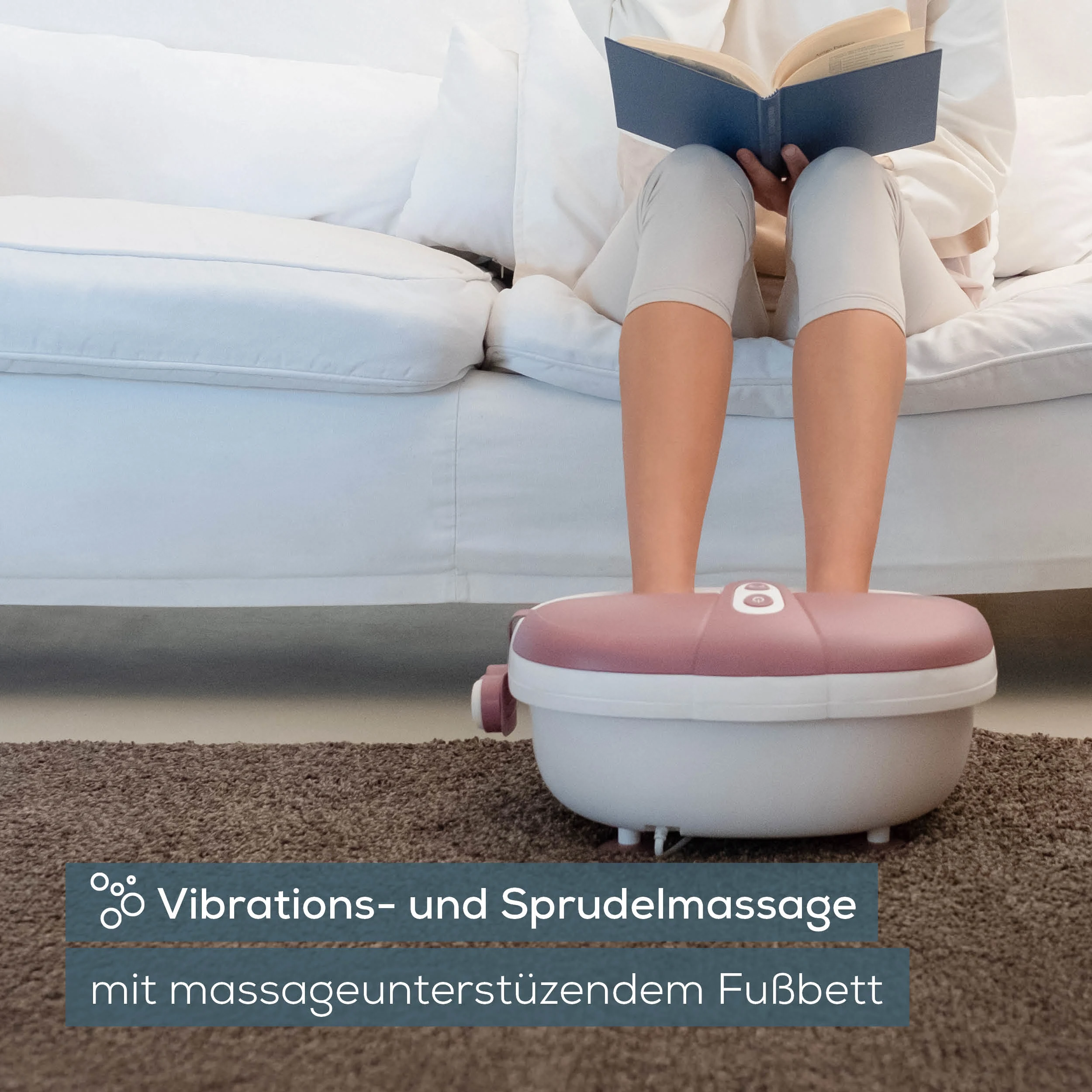 Fußmassage, Fußmassagegerät, Vibration Massage, Elektrische Massage, Pediküre Gerät