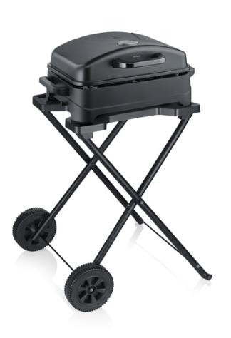 Grill, tragbarer Grill, Holzkohlegrill, faltbarer Grill, Räder