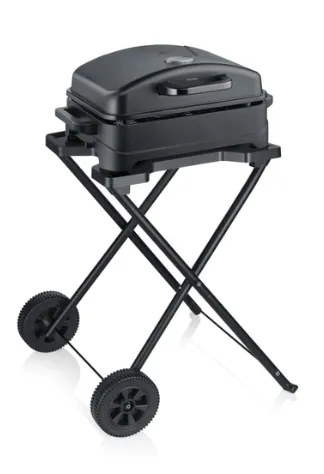 Grill, tragbarer Grill, Holzkohlegrill, faltbarer Grill, Räder
