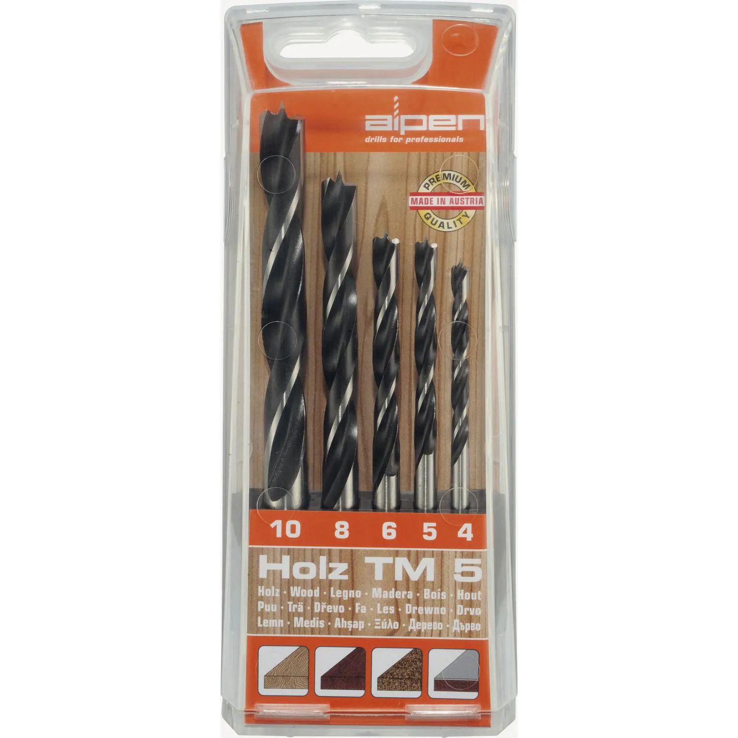 3e-1020019 Maykestag Holzspiralbohrersatz