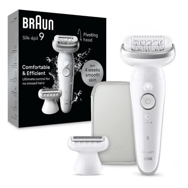 Braun 9-041 Silk-epil 9 Epilierer, weiss-silber