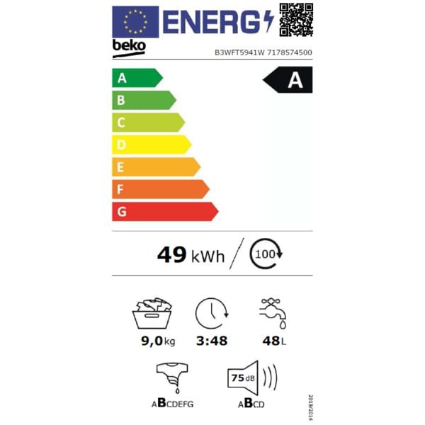 Beko Waschmaschine B5WFT5941SWM
