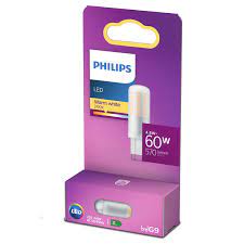 LED-Lampe, 60W Äquivalent, Sockel E27, P29, Philips Verpackung