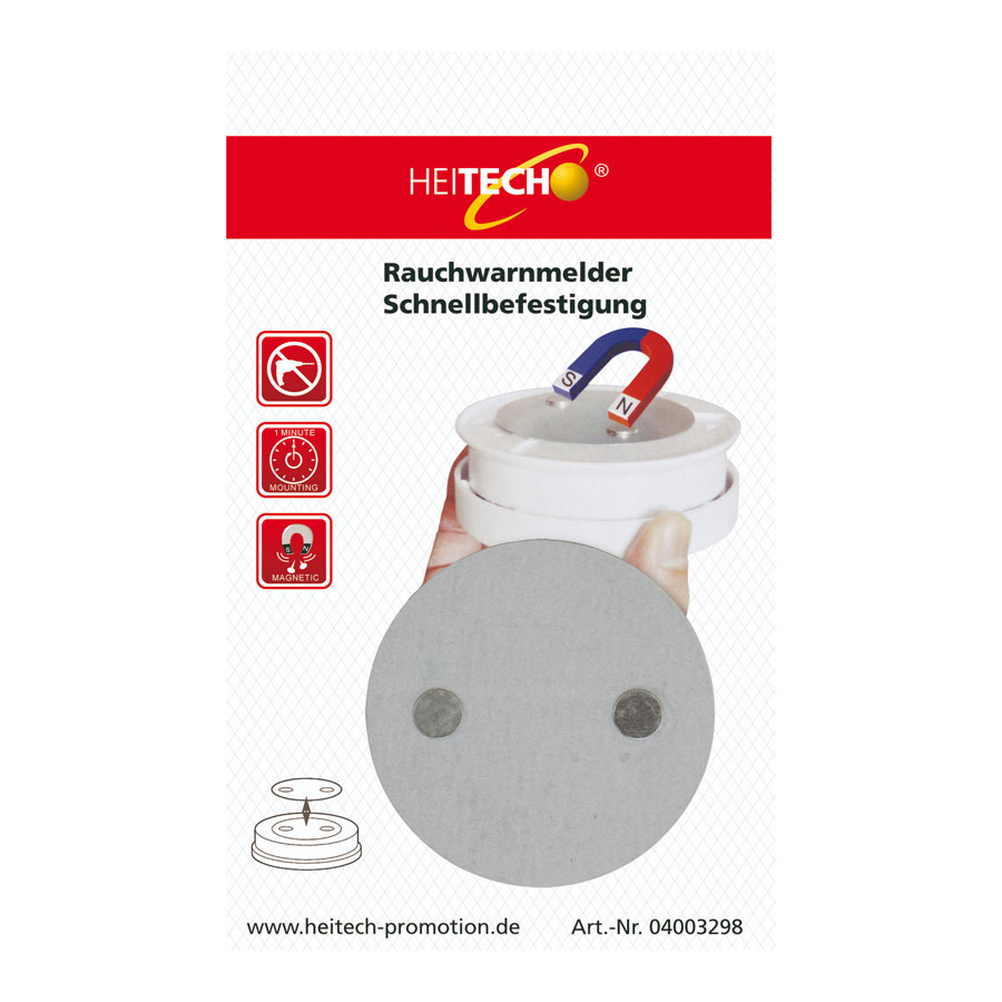 Heitech  Rauchmelder-Schnellbefestigung