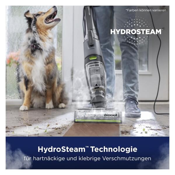 Dampfreiniger, Bodenreiniger, Hartbodenreinigung, Nassreinigung, Tierhaare und Schmutz