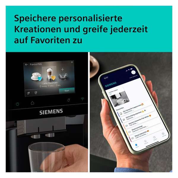 Kaffee, Espresso, Maschine, Siemens, Touchscreen