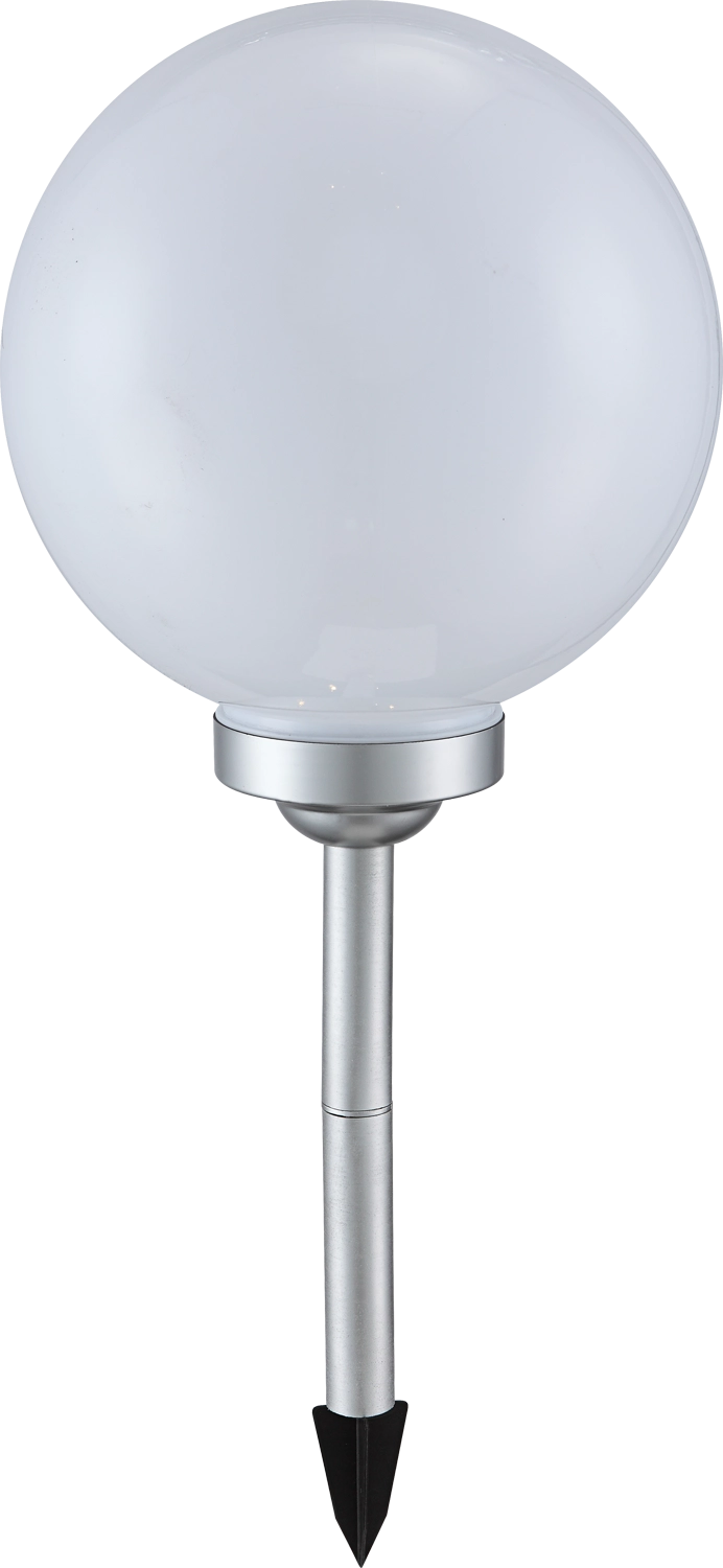 Solarleuchte Kunststoff silber, 4x LED