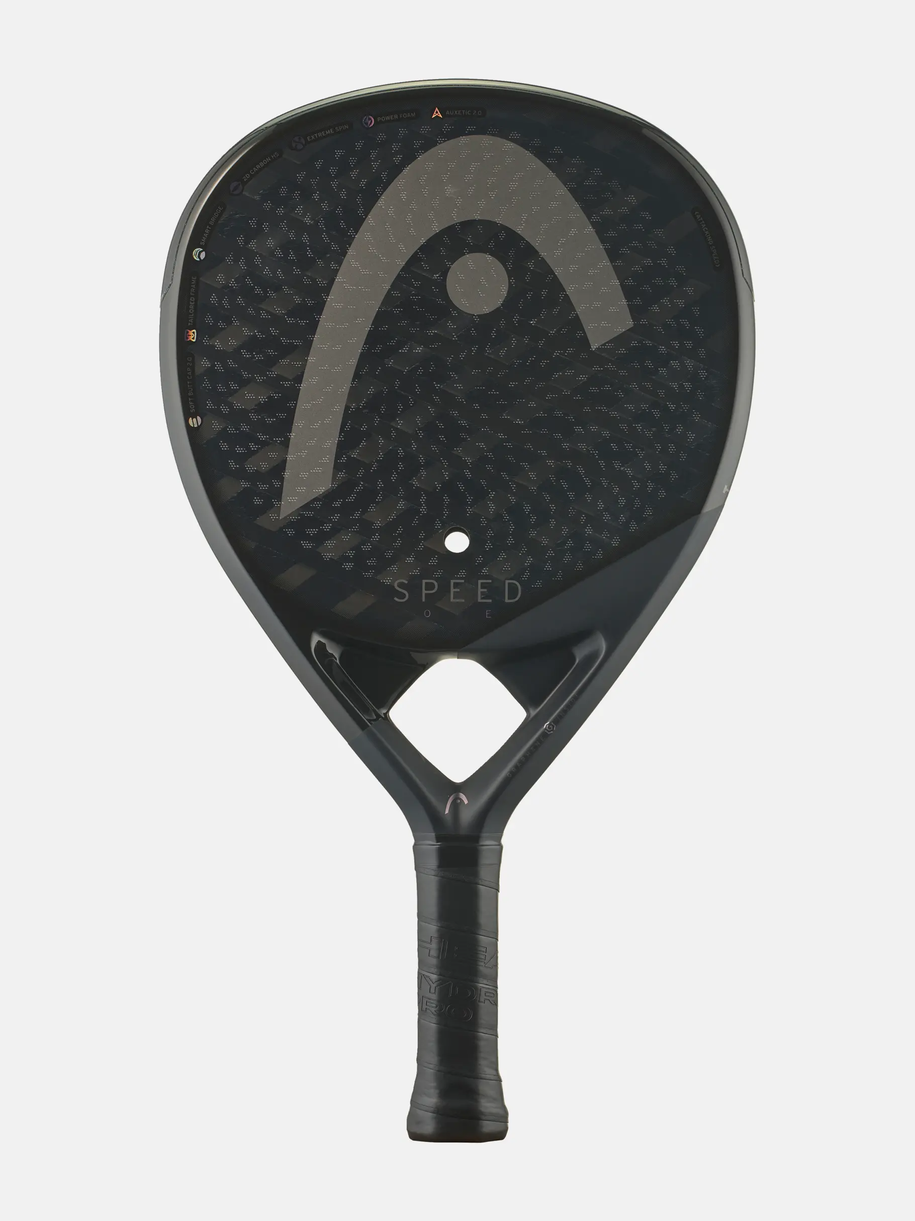 Schläger, Padel-Schläger, Schwache Textur, schwarz, Textur