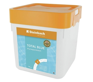 Eimer aus Kunststoff, orange Deckel, Total Blue, 20 L, Eimer mit Deckel