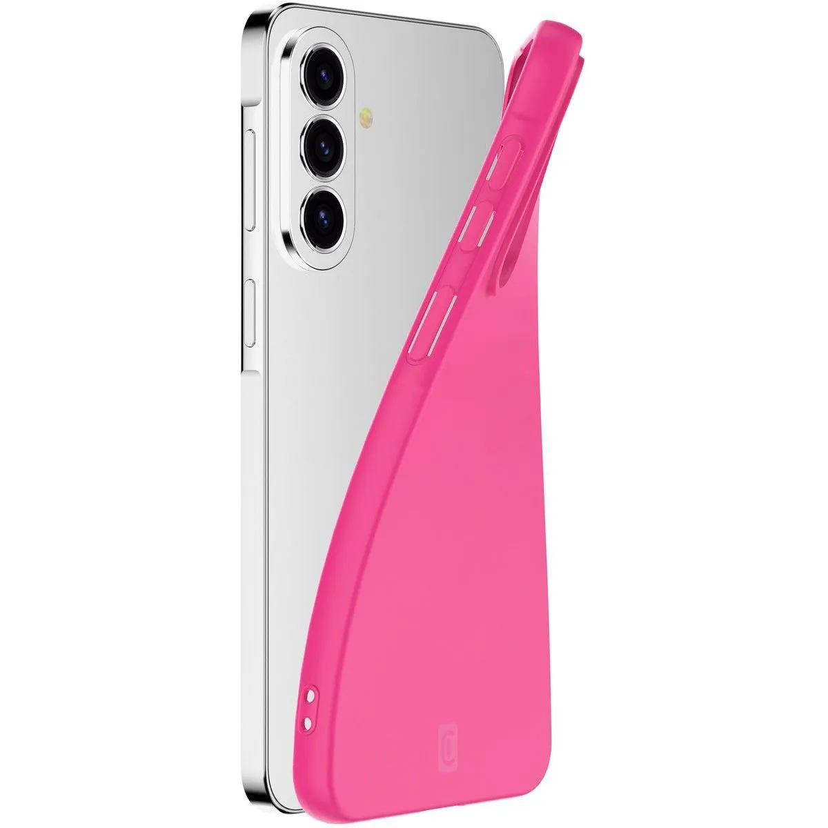 Smartphone, Triple-Kamera, pinkes Case, Handyhülle, schlank