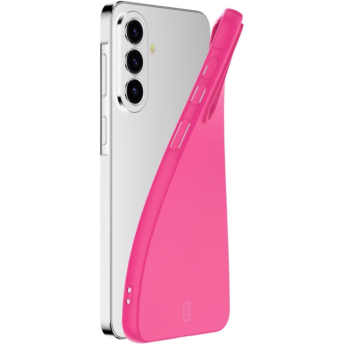 Handyhülle, pinkfarbene Hülle, Magenta Silikon, Kameraschutz, Dreifachkamera Telefon