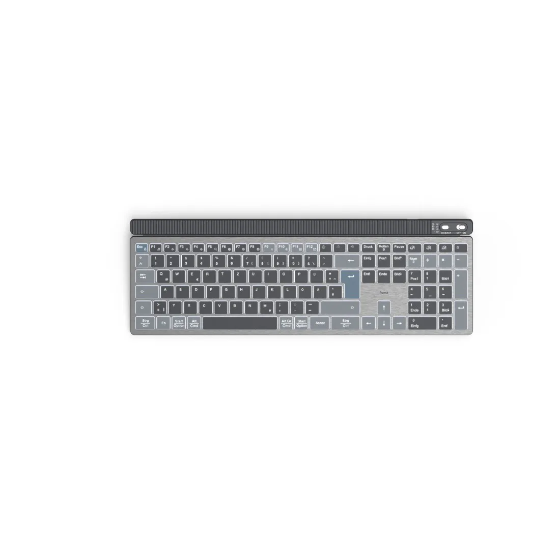 tastatur, kabellose, peripherie, silber, tastatur-layout