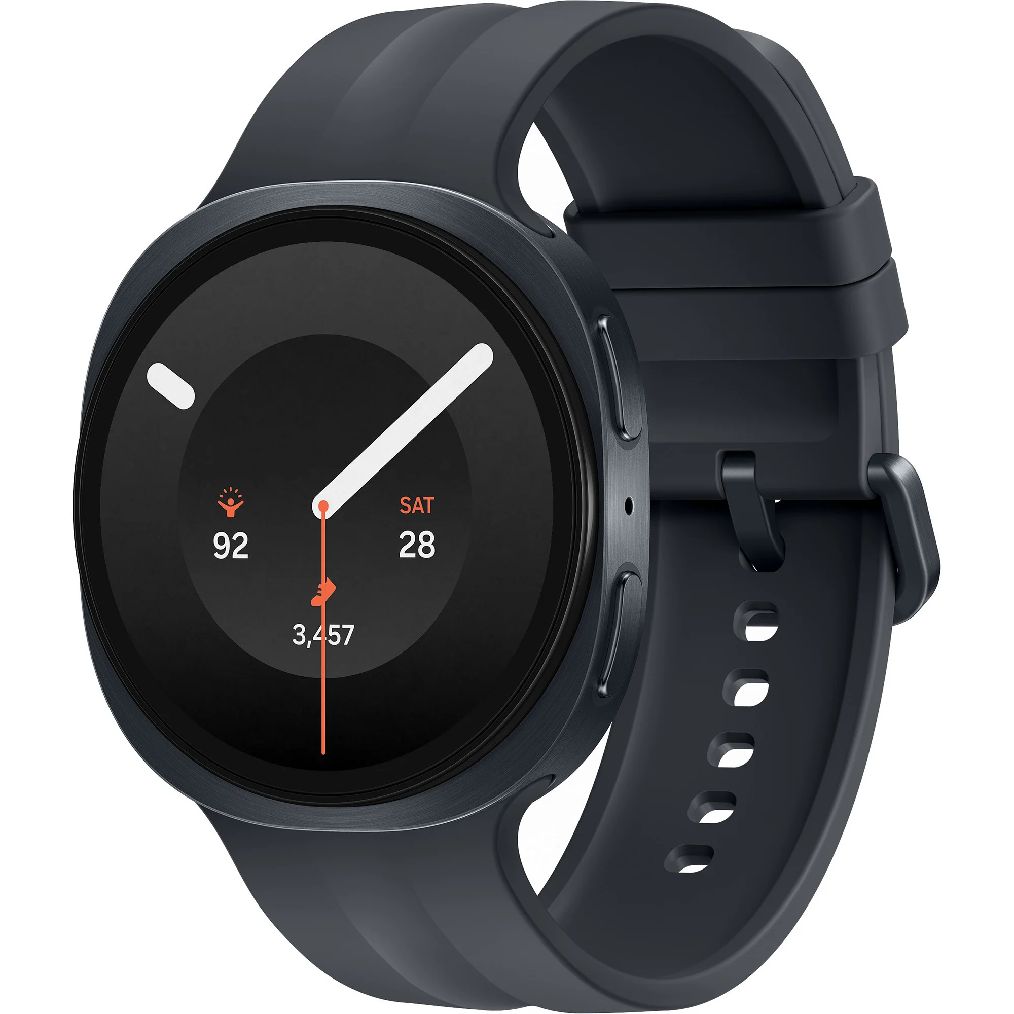 Smartwatch, Uhr, Fitness, Silikonarmband, Runder Zifferblatt