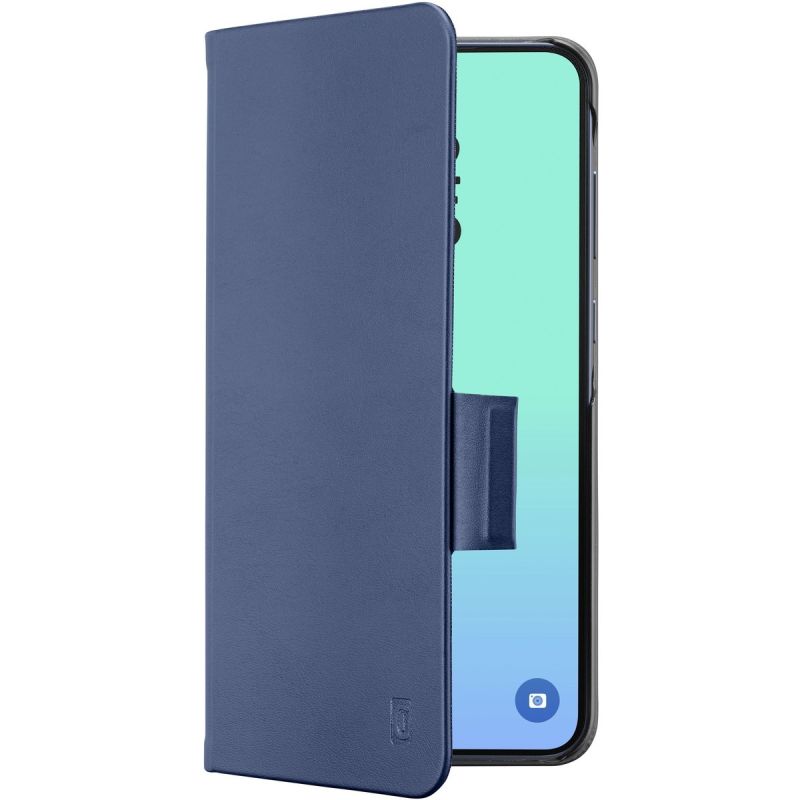 Hülle für Telefon, Klapphülle, blau, Flip-Cover, Rückseite