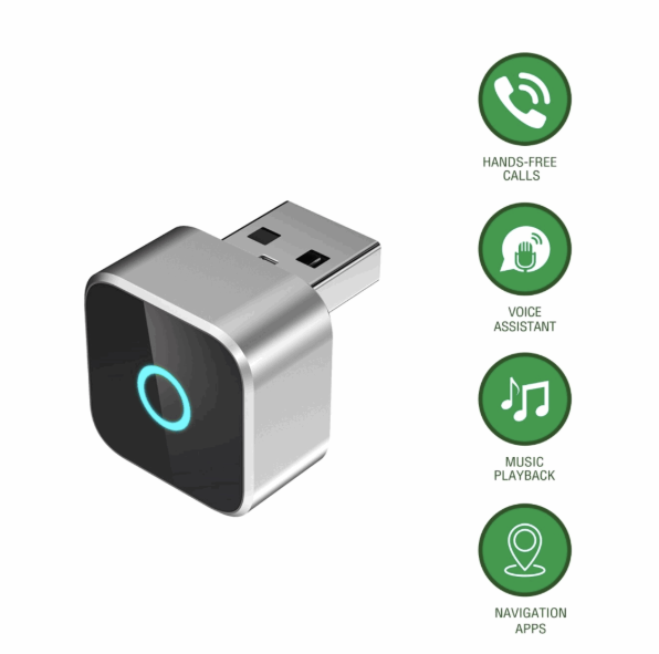 usb-stick, bluetooth dongle, adapter, silver, square
