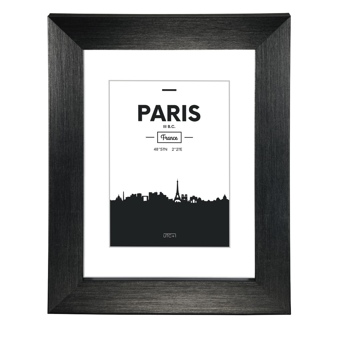 Hama-126043 K.R.PARIS  SCHWAR.  20X30 Kunststoff-Bilderrahmen
