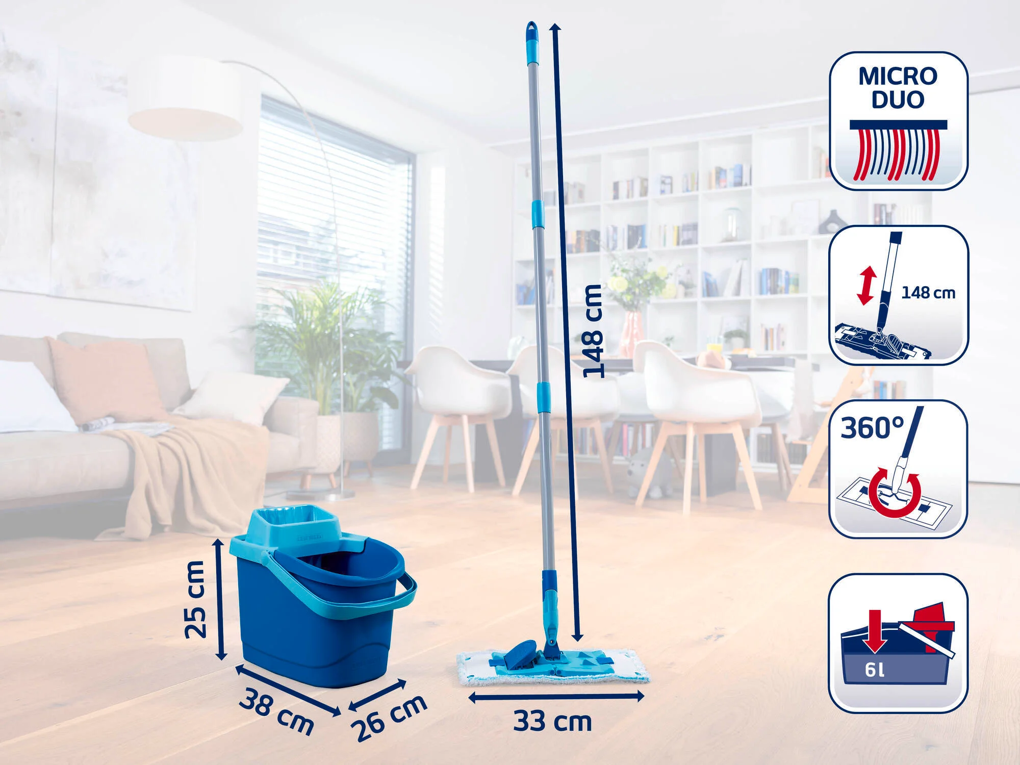 Leifheit 55510 Set Power Clean