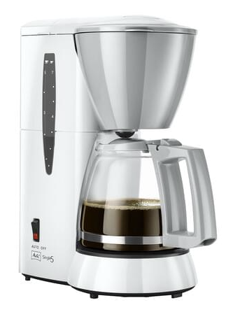Kaffeemaschine, Filterkaffee, Glas-Kaffeekanne, Silber, 4-5 Tassen
