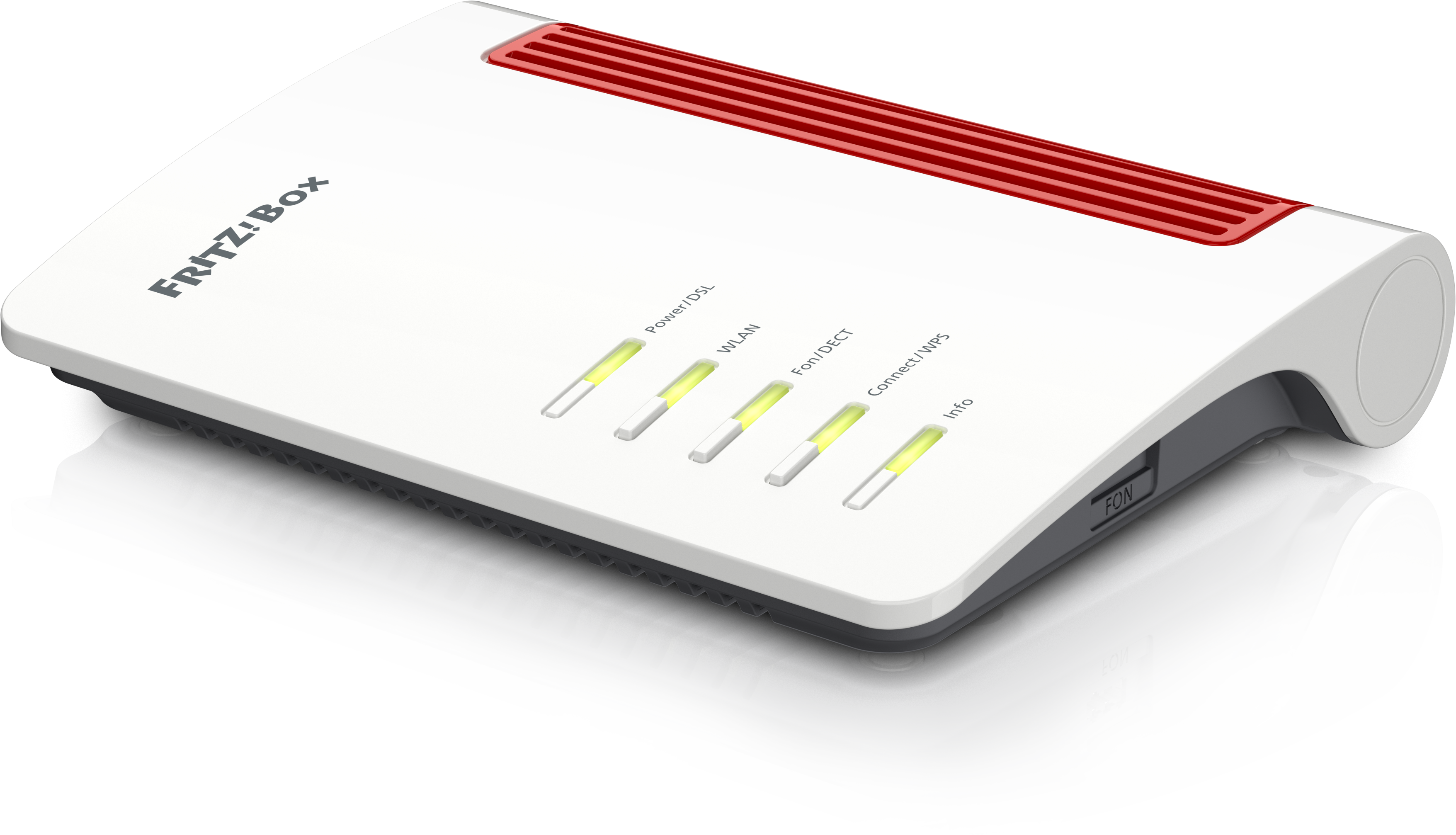 Router, Netzwerk, Modem, Weiß, Rote Lüftung