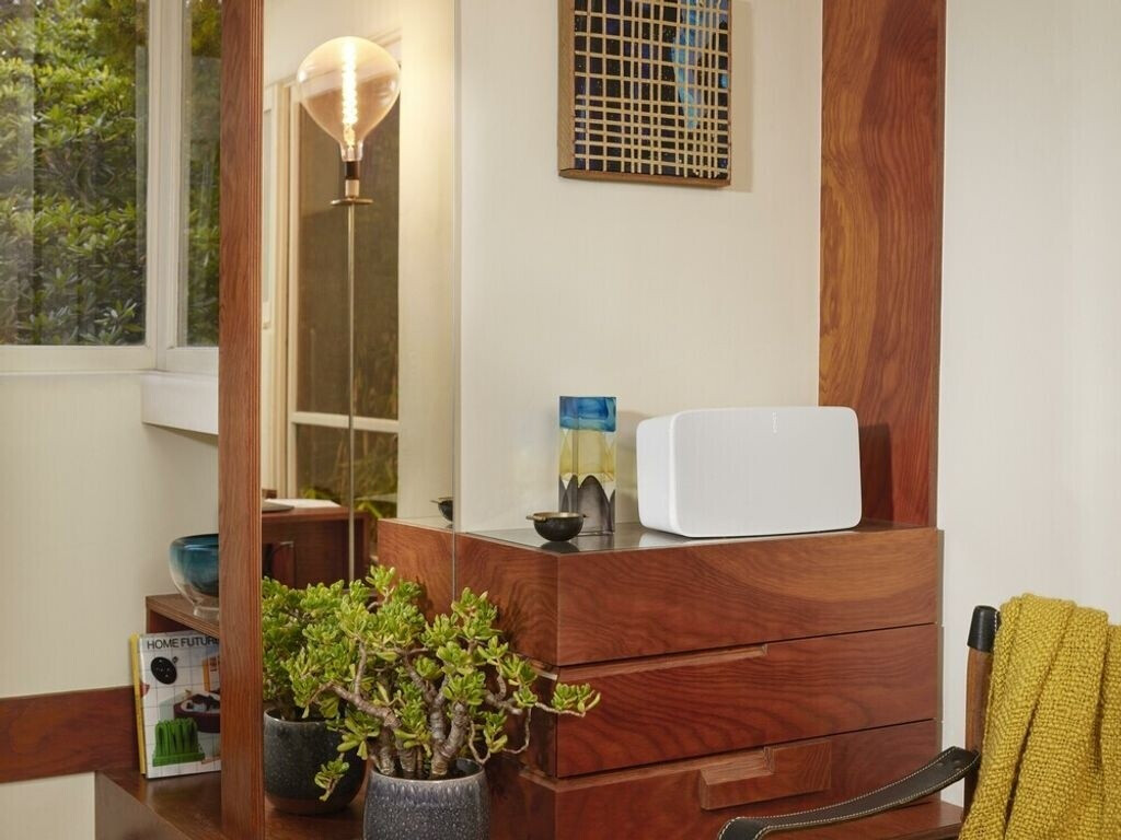 Innenarchitektur, Pflanze im Topf, Pflanzgefäß, Holz, Gebeiztes Holz