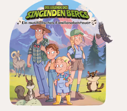 Familie, Animation, Berg, Außenbereich, Hund