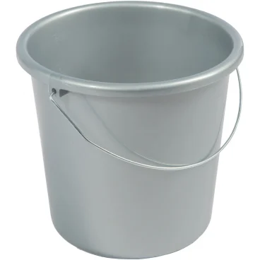 T-10125850 Teko-plastic Haushaltseimer 5LIT,silber,M.METALLBÜGEL