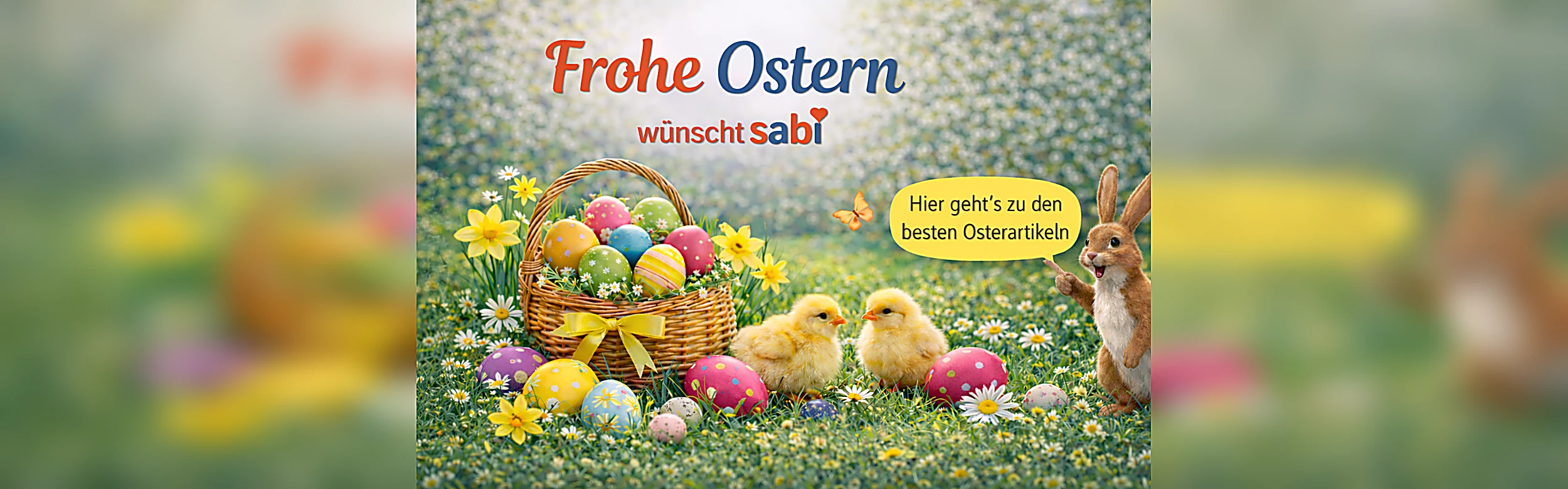 Oster Hase 2500x781 Pixel