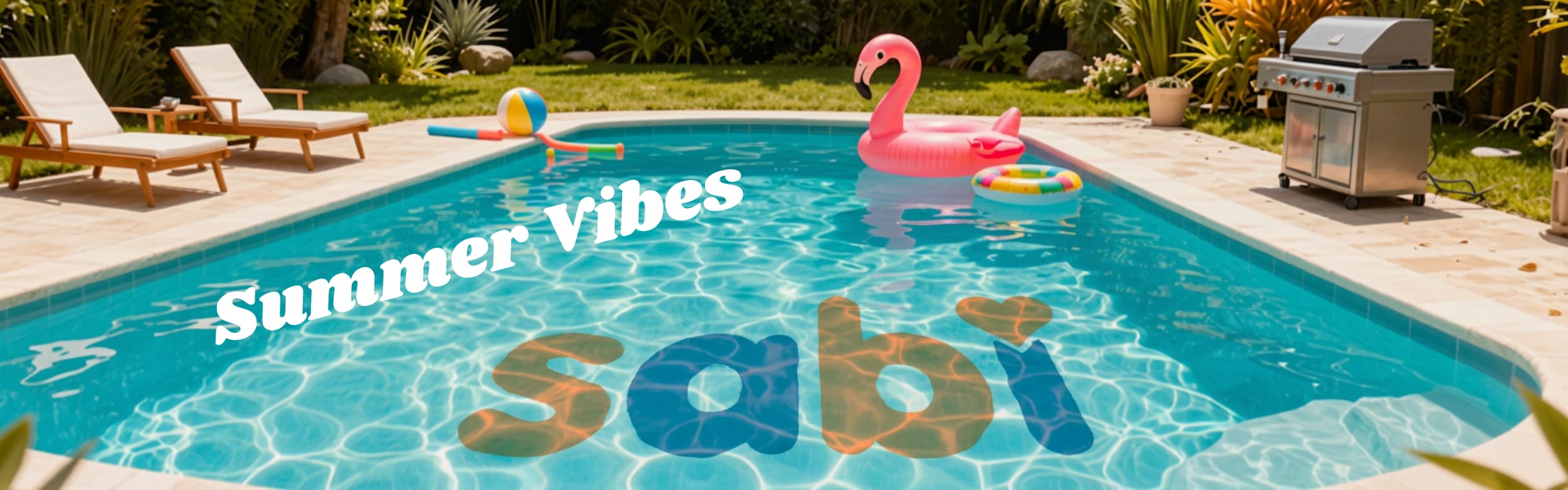 piscine, inflatables, flamingo, sommer, liegestühle