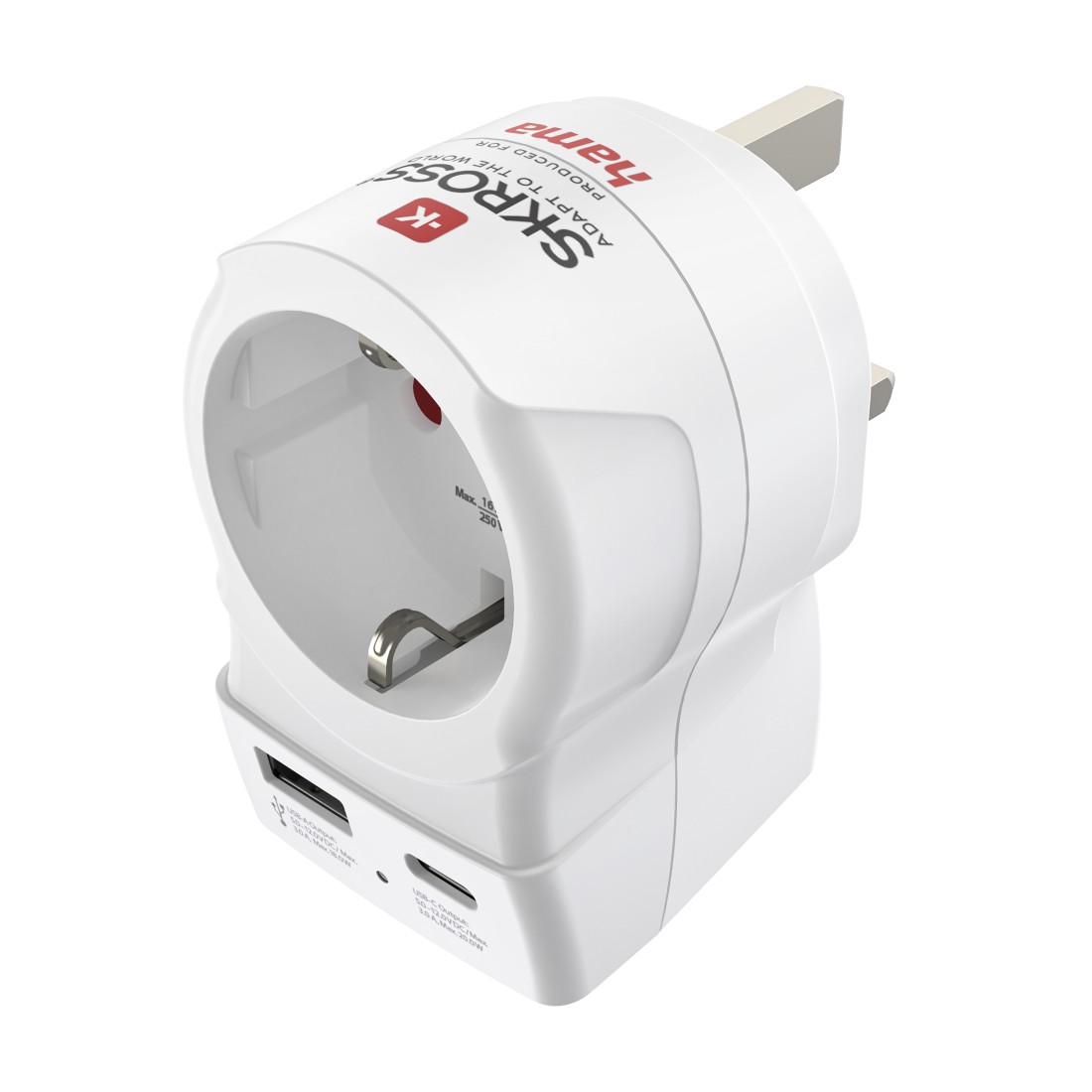 elektrische steckdose, Steckdosenadapter, USB-Anschluss,  europäischer Stecker, Überspannungsschutz