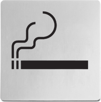 OBSchild 1055 Rauchen gestattet 75x75/1 Stk-SB/5