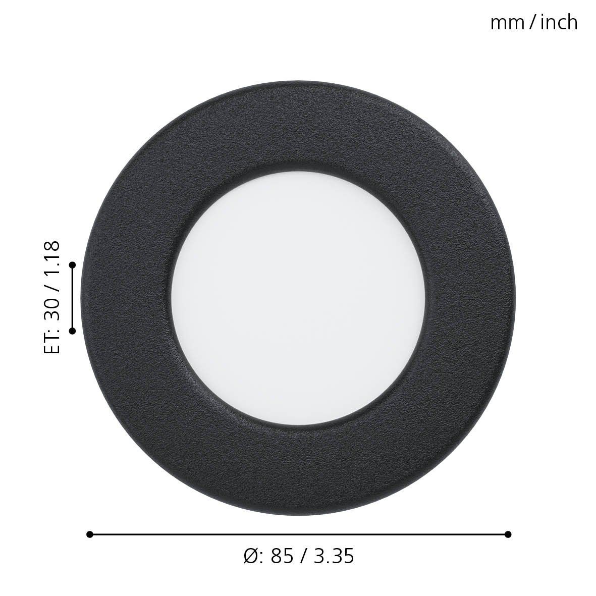 99213 LED-Einbauspot Ø86 SW 4000K'FUEVA 5'