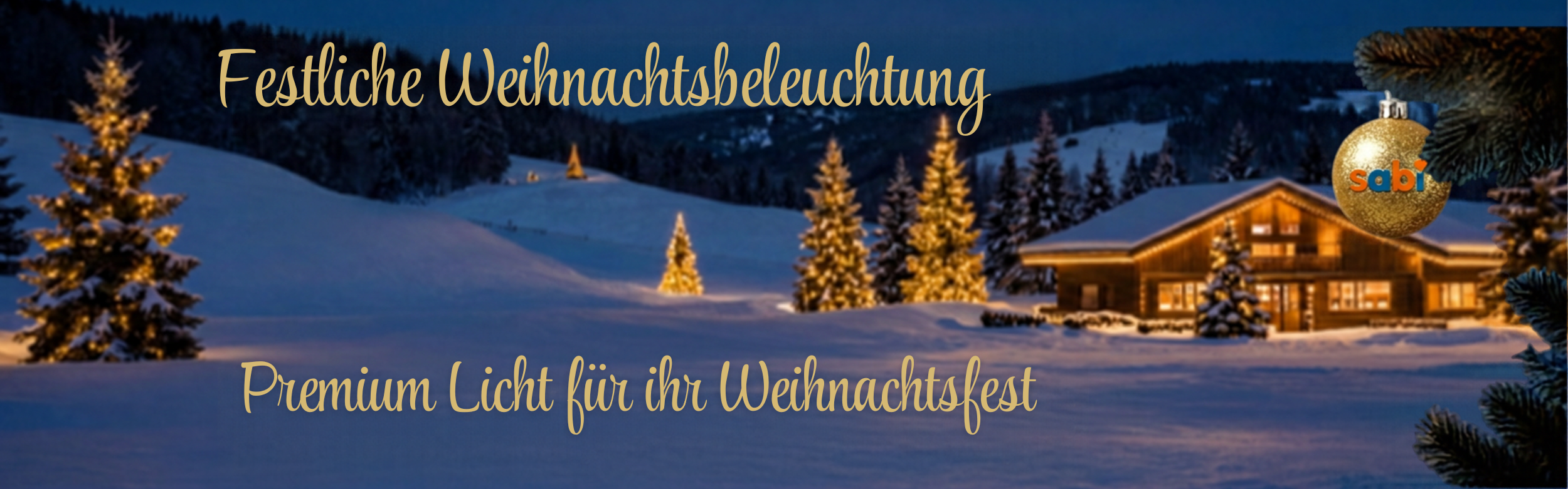 Weihnachtsbeleuchtung, Außenbeleuchtung, Warmweiß, Baumbeleuchtung, Wintermotiv