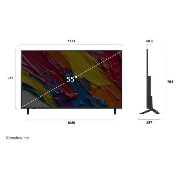 55 Zoll, Fernseher, Flachbildschirm, Anzeige, Bildschirm