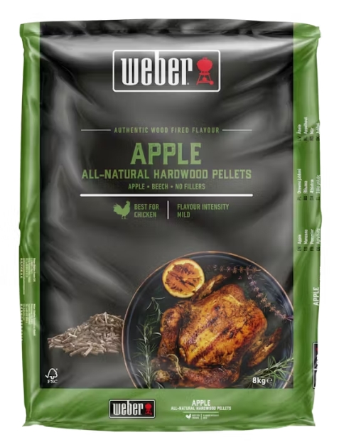 Apfel, Pellets, Holzfeuer, Hartholz, Huhn