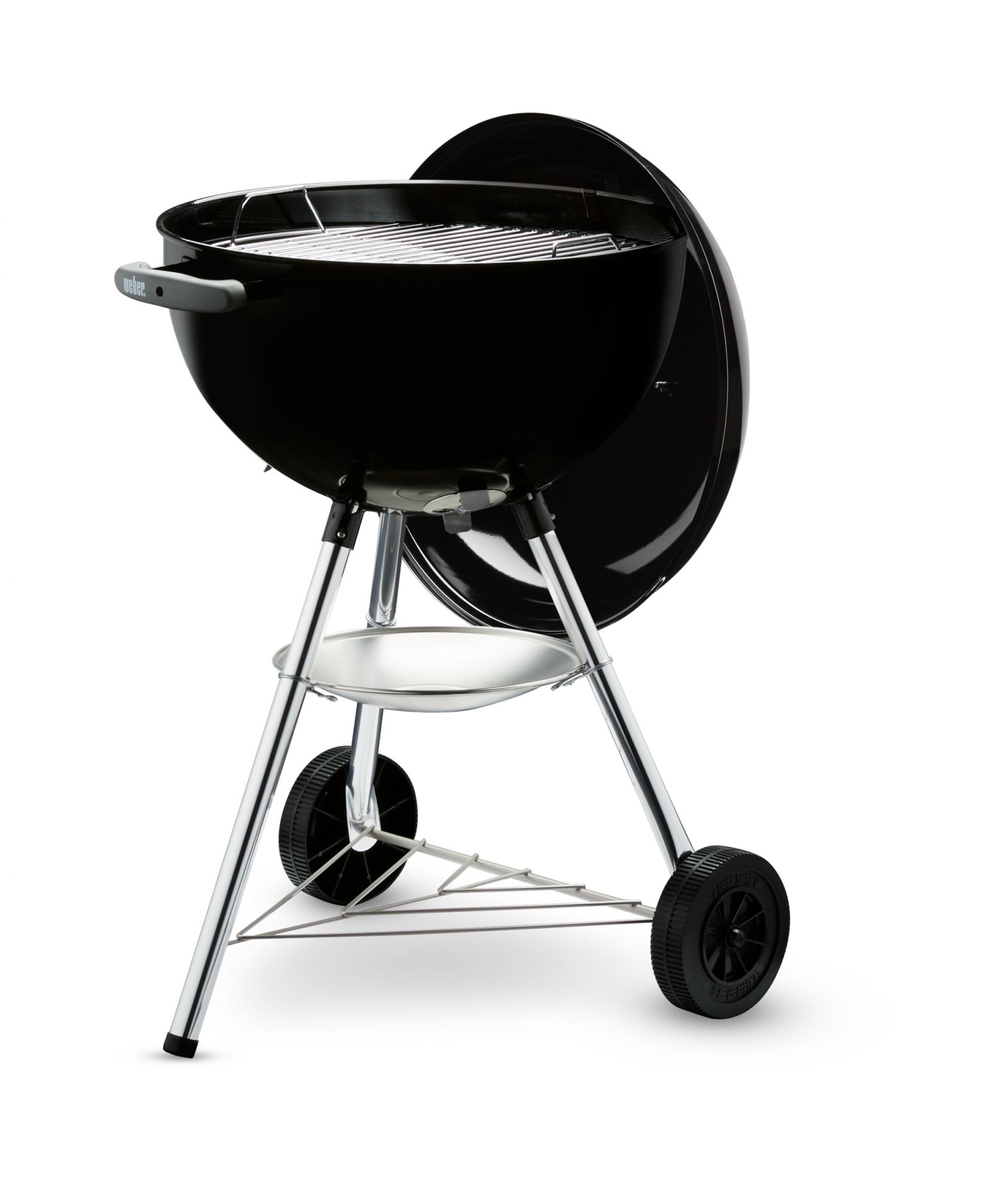 Holzkohlegrill, Kesselgrill, Metallbeine, Räder