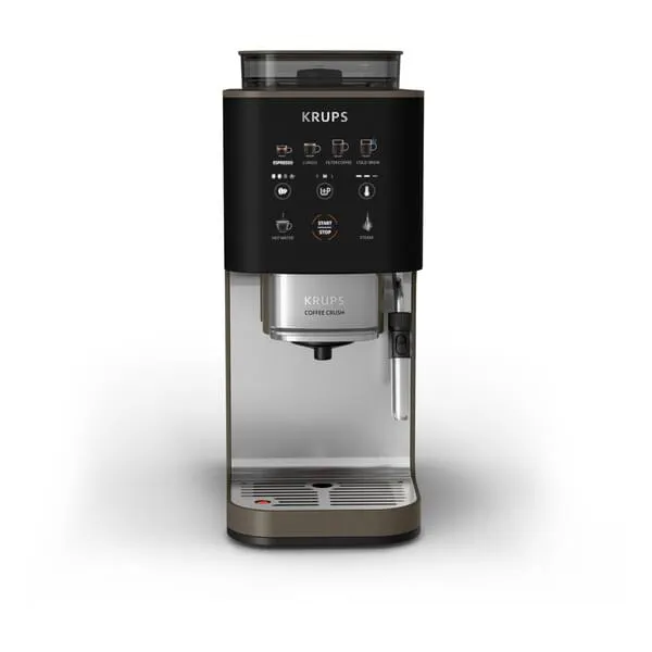 Espressomaschine, Kaffeemaschine, Krups, integrierte Mühle, Milchschaumsystem
