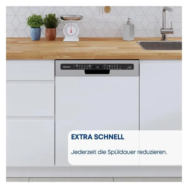 Geschirrspüler, eingebaut, Frontpanel, weiß, Küchengerät