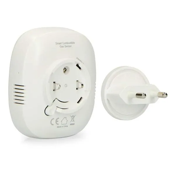 intelligenter Sensor, Gassensor, Steckeradapter, elektrisches Gerät, weiß