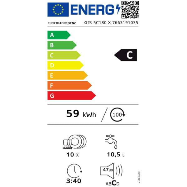 energiekennzeichnung, energieeffizienz, 59 kWh, elektrizität, armatur
