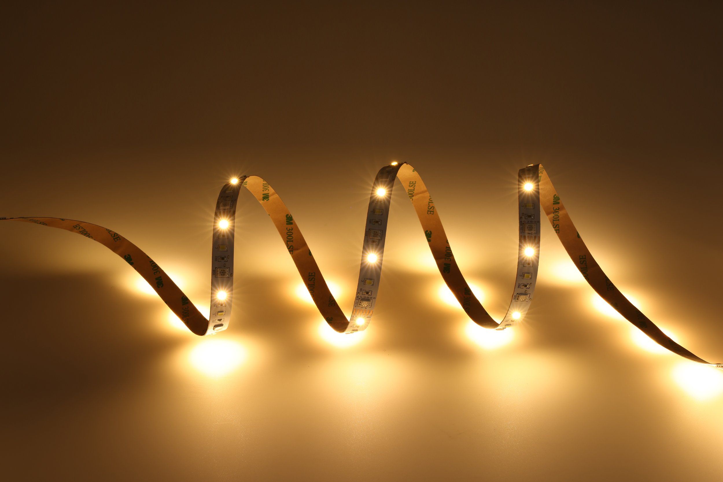 LED-Streifen, flexibel, Beleuchtung, warmweiß, Streifenlicht