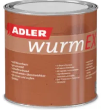 Wurmfassade, WurmFX, Farbdose, braune Farbe, Metalltiegel