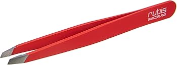 8.2088 Pinzette Rubis, schräg, rot