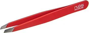 8.2088 Pinzette Rubis, schräg, rot