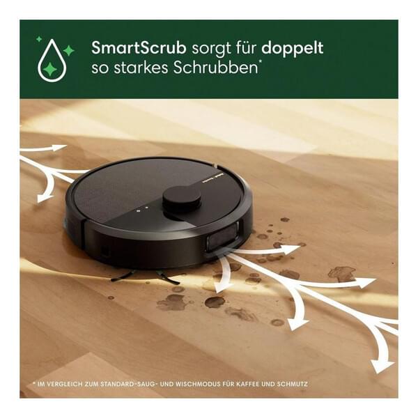 iRobot Roomba Combo 505+ (N185040) schwarz Saugroboter mit Wischfunktion + Absaugstation, App-Steuerung