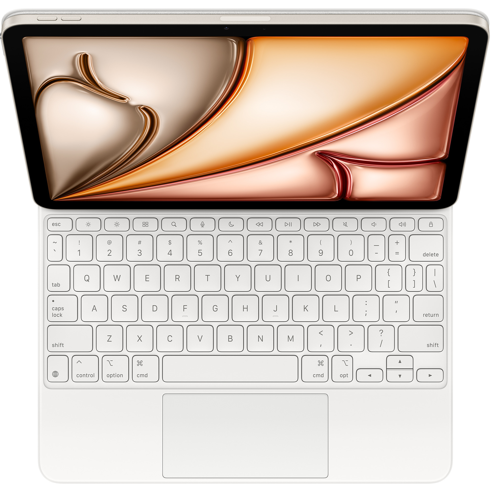 Laptop, Tastatur, Retina-Display, Weiß, Roségold