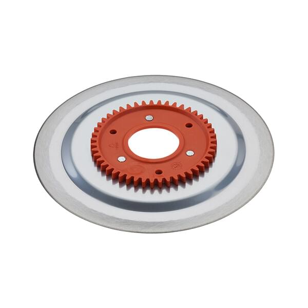 Getriebe, Zahnrad, rotes Zahnrad, Metallscheibe, mechanisches Bauteil